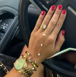 Chansuttpearls Jewelry*PEARL HAND CHAIN
