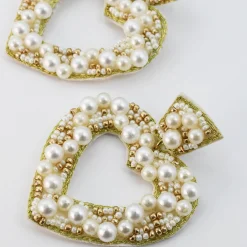Treasure Jewels, Inc. Jewelry*Pearl Heart Earrings