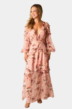 BuddyLove Clothing Label Long Sleeve Dresses | Wedding Guest*Pia Long Sleeve Maxi Dress -