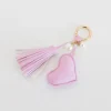 Hollis Handbags*Pixie Pink Dusti Rose Heart Keychain
