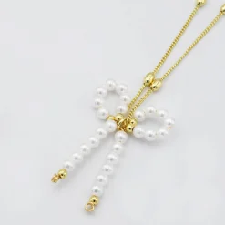 Treasure Jewels, Inc. Jewelry*Pretty Pearl Bow Necklace