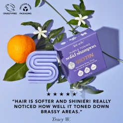 KITSCH Beauty | Home & Gift*Purple Toning Shampoo Bar for Color Treated & Grey Hair