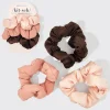KITSCH Beauty*Recycled Fabric Cloud Scrunchies 3pc Set - Rosewood