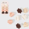 KITSCH Beauty*Recycled Plastic Mini Cloud Claw Clips 8pc Set - Rosewood