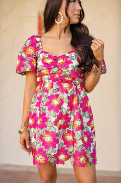 BuddyLove Clothing Label Short Sleeve Dresses | Wedding Guest*Reyna Puff Sleeve Mini Dress - Too Glam