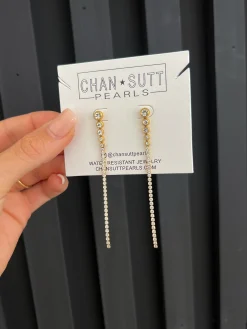 Chansuttpearls Jewelry*RHINESTONE EARRINGS