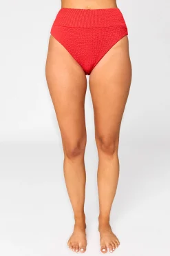 BuddyLove Clothing Label Swim | Swim*Rita High-Waisted Bikini Bottoms - Red