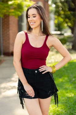BuddyLove Clothing Label Tops*Sammy Scoop Neck Bodysuit -