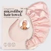 KITSCH Beauty | Home & Gift*Satin-Wrapped Hair Towel - Blush