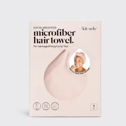 KITSCH Beauty | Home & Gift*Satin-Wrapped Hair Towel - Blush