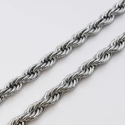Treasure Jewels, Inc. Jewelry*Silver Chunky Rope Necklace
