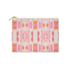 CB Studio Home & Gift*Single Initial - Large Flat Zip Pouch Mitzy Pink - New!