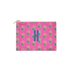 CB Studio Home & Gift*Single Initial - Small Flat Zip Pouch Kyra Pink - New!