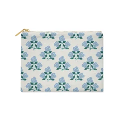 CB Studio Home & Gift*Single Initial - Small Flat Zip Pouch Betsy Blue - New!