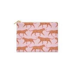 CB Studio Home & Gift*Single Initial - Small Flat Zip Pouch Vibrant Pink - New!
