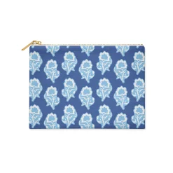 CB Studio Home & Gift*Single Initial - Small Flat Zip Pouch Maya Navy - New!