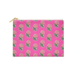 CB Studio Home & Gift*Single Initial - Small Flat Zip Pouch Kyra Pink - New!