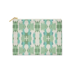 CB Studio Home & Gift*Single Initial - Small Flat Zip Pouch Mitzy Green - New!
