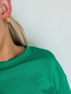 Chansuttpearls Jewelry*SMALL GOLD ROLLY HOOPS