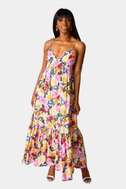 BuddyLove Clothing Label Sleeveless Dresses | Brunch Dresses*Soleil Tie-Shoulder Maxi Dress - Monet