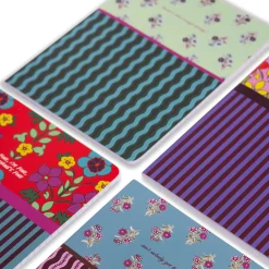 Furbish Studio Home & Gift*Stitched Notebook S/4 - Floral Stripes