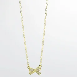 Treasure Jewels, Inc. Jewelry*Sweet Bow Gold Necklace