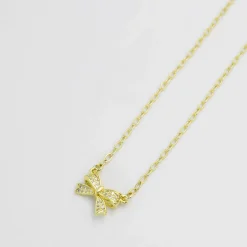 Treasure Jewels, Inc. Jewelry*Sweet Bow Gold Necklace