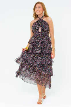 BuddyLove Clothing Label Sleeveless Dresses | Wedding Guest*Talia Halter Long Dress - Surreal