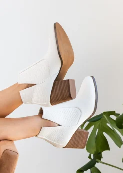 Naughty Monkey Shoes*Tarim Booties in White