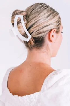 Teleties Hair Accessories | Swim*Large Open Hair Clip - Coconut