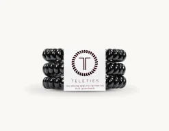Teleties Hair Accessories*Small Silk Scrunchie - Jet Black