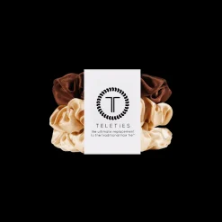Teleties Hair Accessories*Small Silk Scrunchie - For the Love of Nudes