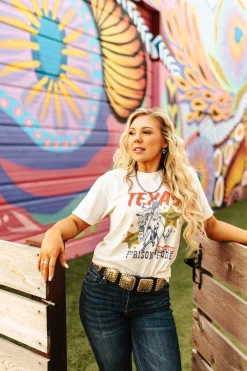 Wild Junkie Tops*Texas Prison Rodeo Graphic Tee