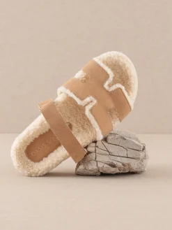 Oasis Society Shoes*The Alpine | Faux Shearling Sandals