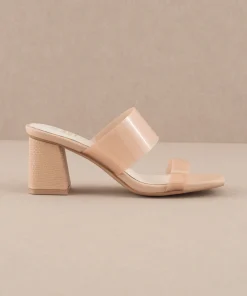 Oasis Society Shoes*The Bagan | Transparent Sandal Heel