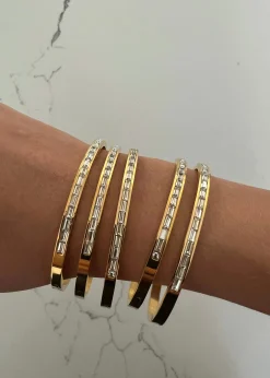 Chansuttpearls Jewelry*THE DAINTY DIAMOND BANGLE