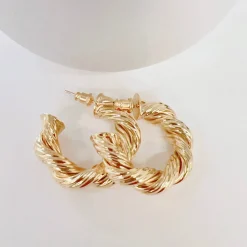 Treasure Jewels, Inc. Jewelry*The Jennifer Hoop Earrings Gold