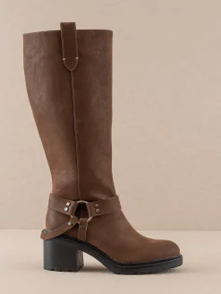 Oasis Society Shoes*The Leanne | Moto Knee High Boot