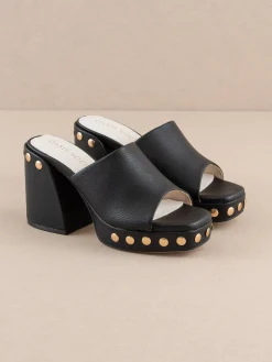 Oasis Society Shoes*The Leona | Studded Platform Heel