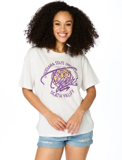 Stewart Simmons Tops*The LSU Classic Boyfriend Tee