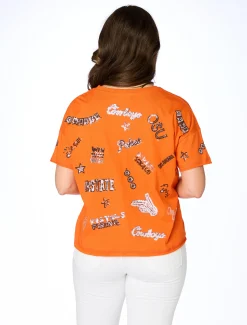 Stewart Simmons Tops*The OK State Sequin Spirit Tee