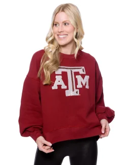 Stewart Simmons Outerwear*The Texas A&M Sequin Balloon Pullover