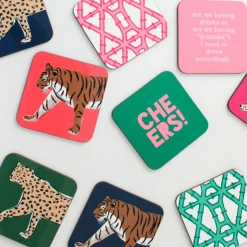 CB Studio Home & Gift*Tiger Coaster Set
