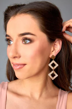 Treasure Jewels Jewelry*Triad Statement Earrings - Gold