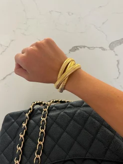 Chansuttpearls Jewelry*TRIPLE GOLD EMMA BRACELET