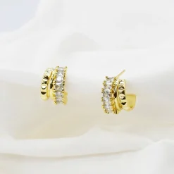 Treasure Jewels, Inc. Jewelry*Triple Textured Huggies Earring