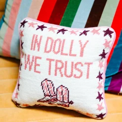 Furbish Studio Home & Gift*Trust Dolly Needlepoint Pillow