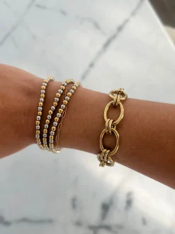 Chansuttpearls Jewelry*TWO TONED BEADED BRACELET