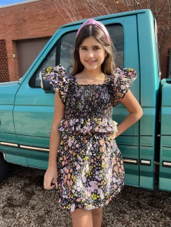 BuddyLove Clothing Label Sets | Tween*Tyler Tween Outfit Set - Black Daisy