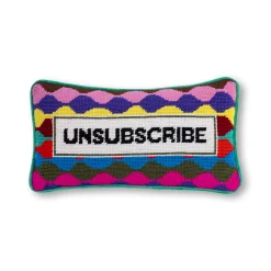Furbish Studio Home & Gift*Unsubscribe Needlepoint Pillow